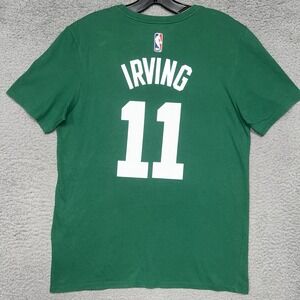 Nike Boston Celtics Kyrie Irving T Shirt Men's Sz M Green #11 Dri-Fit Jersey Tee